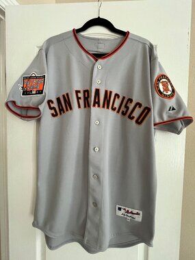 Vintage San Francisco Giants 2007 ASG Patch Majestic Authentic Jersey Mens